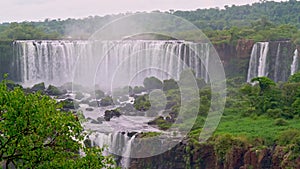 Iguazu falls seen from the Brasilian side