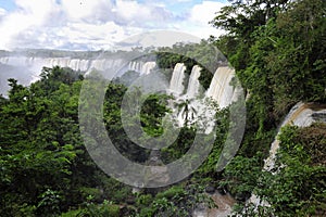 Iguazu falls top view photo