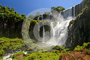 Iguazu falls view from Argentina