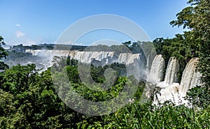 Iguazu Falls view from argentinian side - Brazil and Argentina Border