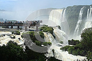 The Iguazu Falls - View from Brazil side photo