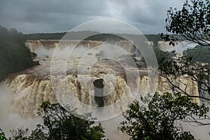 Iguazu Falls view from brazilian side - Brazil and Argentina Border