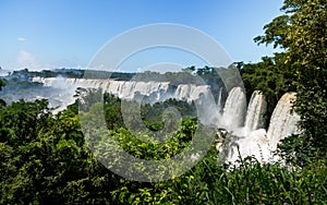 Iguazu Falls view from brazilian side - Brazil and Argentina Border