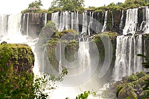 Detail of the falls from lower circuit. Iguazu national park. Puerto Iguazu. Misiones. Argentina photo