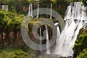 Detail of the falls. Iguazu national park. Puerto Iguazu. Misiones. Argentina photo