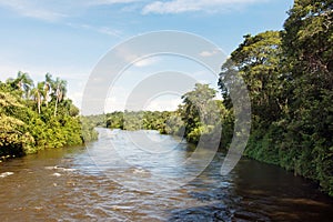 Iguazu River at Iguazu National Park in Misiones