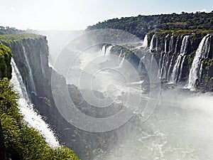Iguazu waterfall seen from Argentina