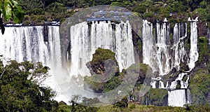 Iguazu waterfall seen from Argentina