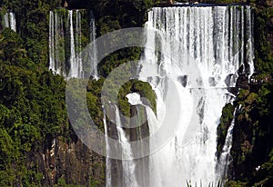 Iguazu waterfall seen from Argentina