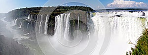 Iguazu waterfall seen from Argentina