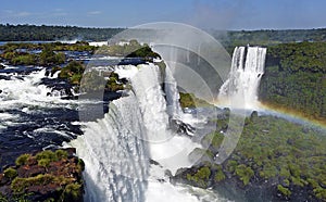 Iguazu waterfall seen from Brazil