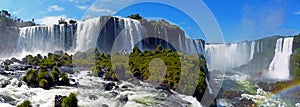 Iguazu waterfall seen from Brazil