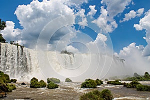 Iguazu waterfalls in Brazil and Argentina