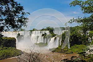 Iguazu waterfalls in Brazil and Argentina