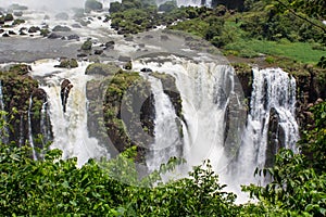 Iguazu waterfalls in Brazil and Argentina