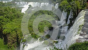 Iguazu waterfalls. One of the nature miracles in Argentina and Brasil