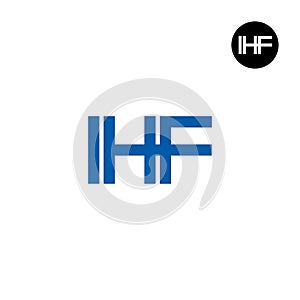 IHF Logo Letter Monogram Design