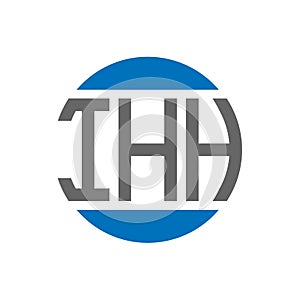 IHH letter logo design on white background. IHH creative initials circle logo concept. IHH letter design.IHH letter logo design on