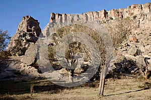 Ihlara valley landscape with 14-kilometre gorge,Cappadocia