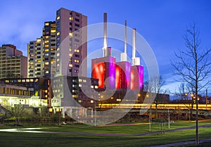 Ihme-Zentrum and thermal power station Linden in Hannover