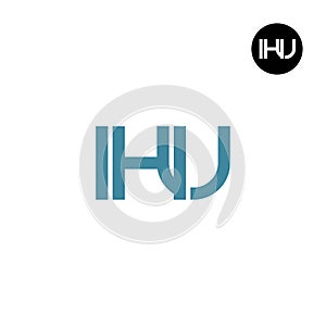 IHU Logo Letter Monogram Design