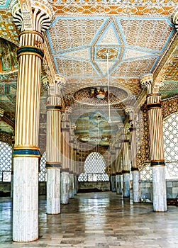 Iinterior of Touba Mosque, center of Mouridism , Senegal