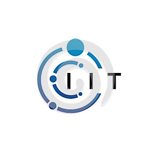 IIT letter technology logo design on white background. IIT creative initials letter IT logo concept. IIT letter design