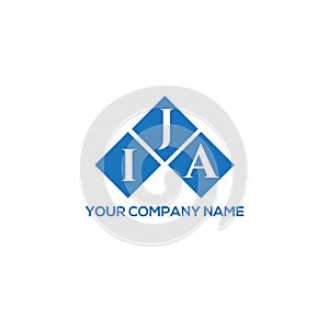 IJA letter logo design on WHITE background. IJA creative initials letter logo