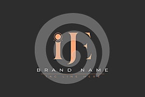 IJE abstract letter logo design