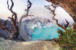 TheÂ IjenÂ volcano complex is a group ofÂ composite volcanoes Banyuwangi Regency, East Java,Â Indonesia