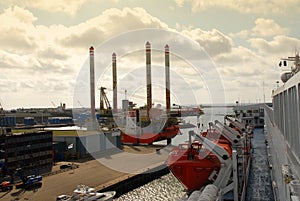 Ijmuiden harbor, Holland