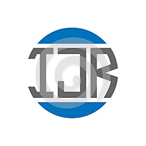 IJR letter logo design on white background. IJR creative initials circle logo concept. IJR letter design photo