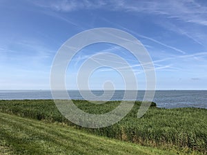 IJsselmeer seen from the village Gaast