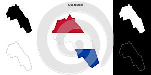 IJsselstein outline map