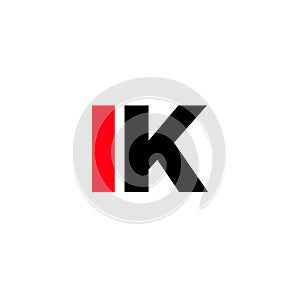 IK company Name monogram. I K typography iocn photo