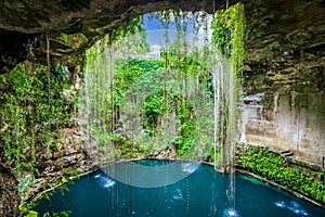 Ik-Kil Cenote, Yucatan Peninsula in Mexico