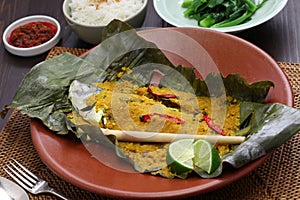 Ikan pepes, indonesian cuisine