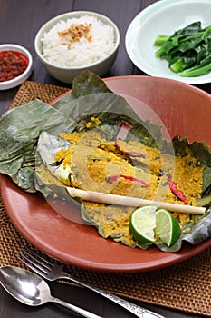 Ikan pepes, indonesian cuisine