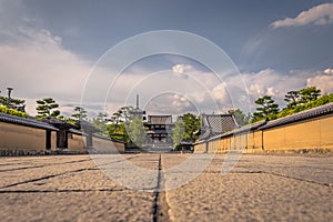 Ikaruga - June 03, 2019: The Horyu-Ji, temple in Irakuga, Nara Perfecture, Japan