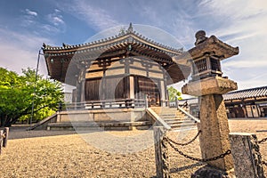 Ikaruga - June 03, 2019: The Horyu-Ji, temple in Irakuga, Nara Perfecture, Japan