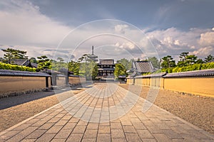 Ikaruga - June 03, 2019: The Horyu-Ji, temple in Irakuga, Nara Perfecture, Japan