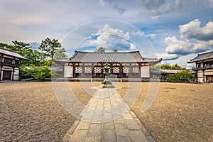 Ikaruga - June 03, 2019: The Horyu-Ji, temple in Irakuga, Nara Perfecture, Japan