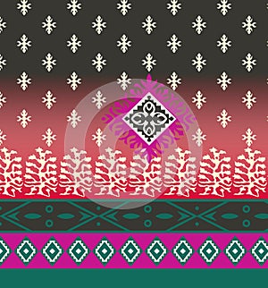 Ikat ethnic seamless pattern home decoration design. Aztec fabric carpet boho mandalas textile decor wallpaper. Tribal native