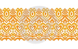 Ikat Ethnic Vector Seamless Stripe Ornament