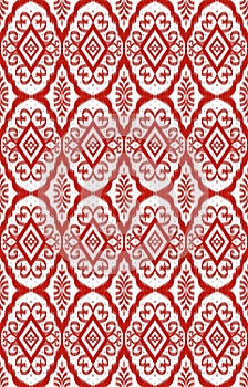 Ikat geometric folklore ornament. Tribal vector texture. Seamless striped pattern in Aztec style, tribal embroidery pattern,