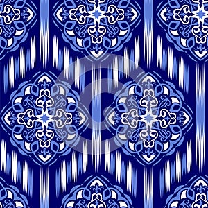 Ikat Ogee Background 17