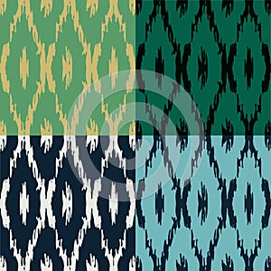 Ikat pattern set