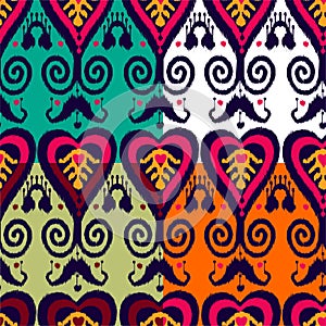 Ikat pattern set