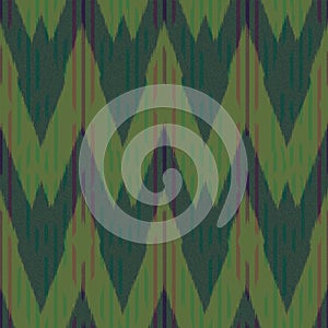 Ikat Seamless Pattern Design for Fabric