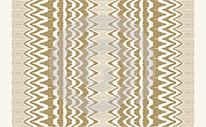 Ikat seamless pattern. Vector tie dye shibori print with stripes and chevron. Ink textured japanese background.